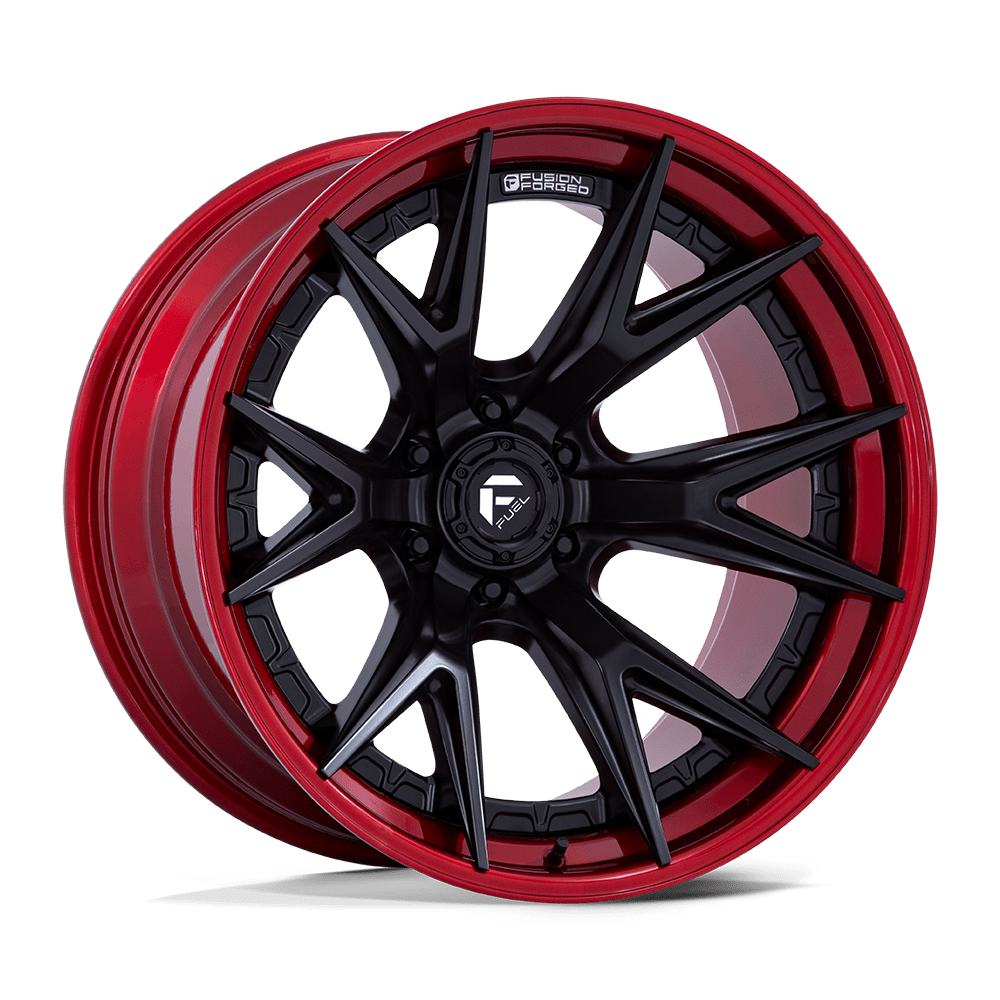 Fuel 1PC D402 22X10 6X5.5 M-BLK RD -18MM - Team Hellcat