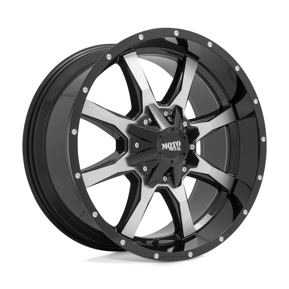 Moto Metal MO970 20X9 8X170 G-BLK MACH 18MM - Team Hellcat