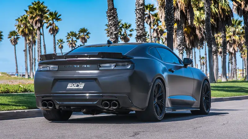 Borla 2016-2017 Chevrolet Camaro SS AT/MT S-Type Rear Section Exhaust w/o Dual Mode Ceramic Black - Image 3