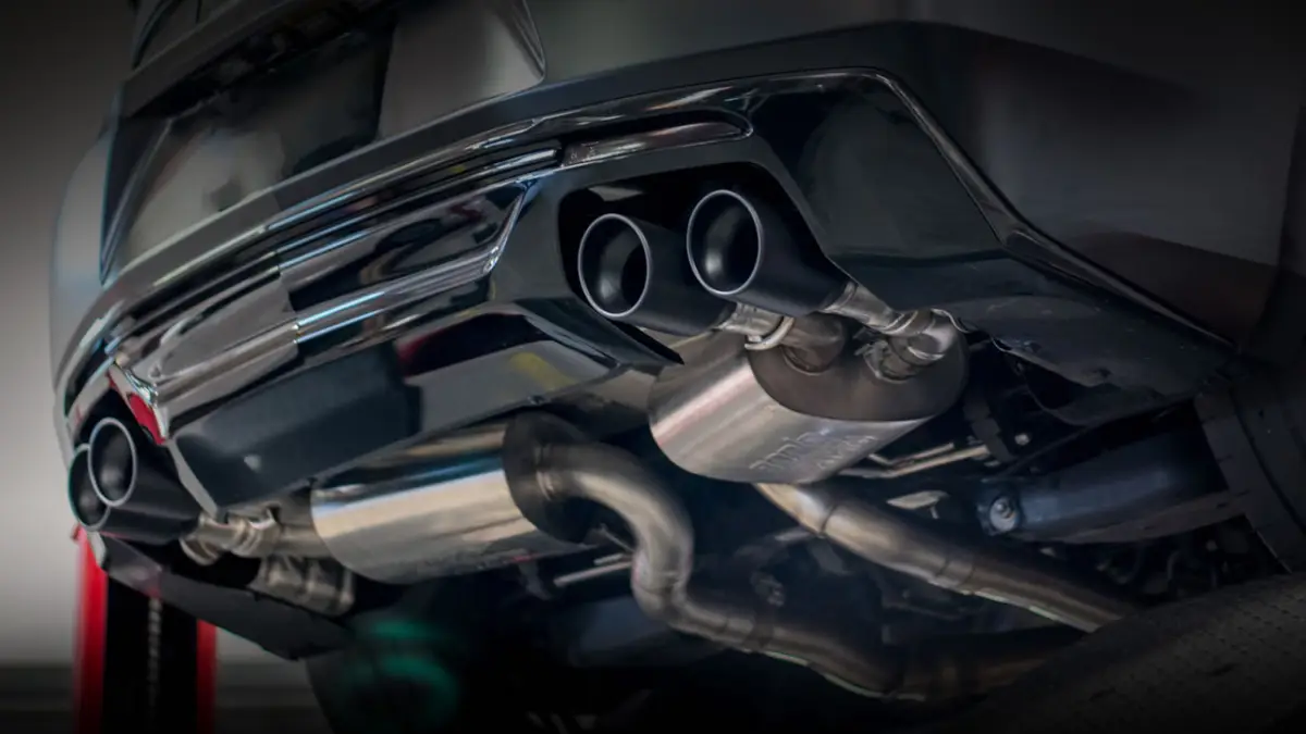 Borla 2016-2017 Chevrolet Camaro SS AT/MT S-Type Rear Section Exhaust w/o Dual Mode Ceramic Black - Image 2
