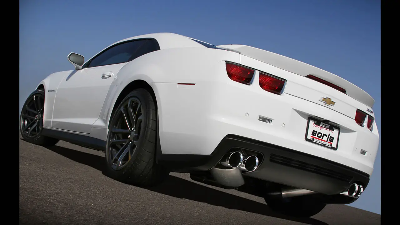 Borla 12-15 Chevrolet Camaro ZL1 Coupe 6.2L 8cyl AT/MT 6spd RWD Aggressive ATAK Catback Exhaust - Image 2