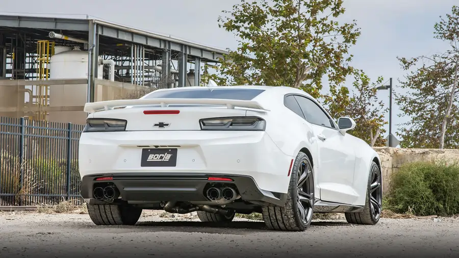 Borla 17-24 Chevrolet Camaro ZL1 6.2L V8 S Type Catback Exhaust w/ Dual Mode Valves CF Black Anodized - Image 2