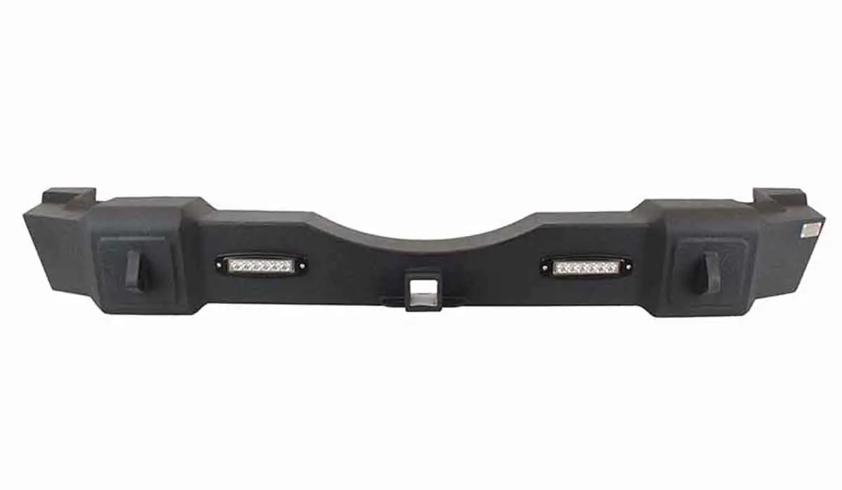 Fishbone Offroad 07-18 Jeep Wrangler Rear Bumper w/ LED Lights