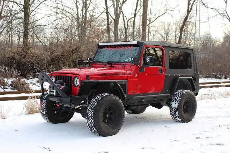 Fishbone Offroad 97-06 Jeep Wrangler Steel Tube Fender Front/Rear - Black Textured Powdercoat (Set of 4) - Image 2