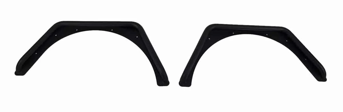 Fishbone Offroad 97-06 Jeep Wrangler TJ Steel Tube Fenders Rear 3In Flare - Black Textured Powdercoat