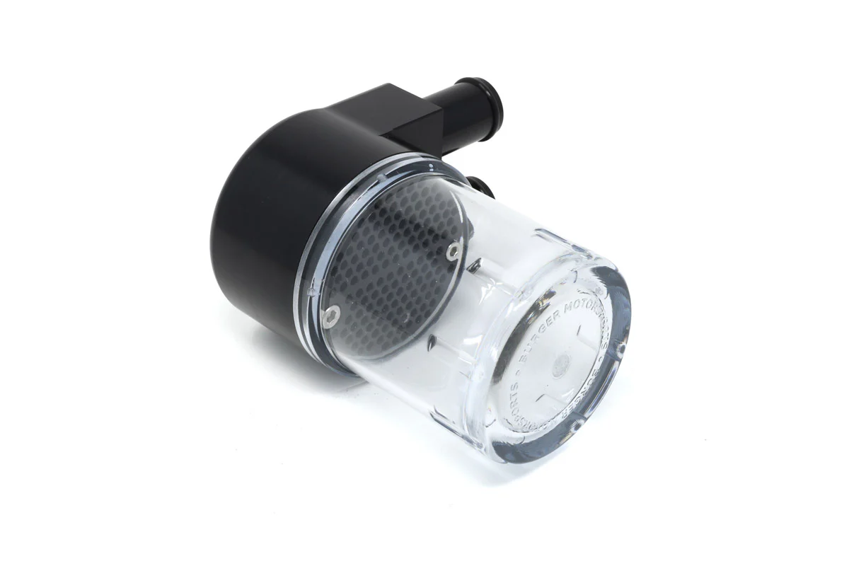 Burger Motorsports Transparent Oil Catch Can Base (Clear Can Base Only)