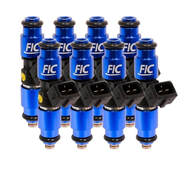 FIC 1200cc (130 lbs/hr at OE 58 PSI fuel pressure) Injector Set for Dodge 5.2L (2000-2001), 5.9L (2000-2003), 4.7L (2002-2007), 6.4L (2014 - present) (High-Z) (IS155-1200H)