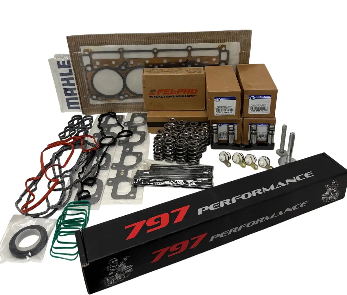 797 Performance 2011-2023 6.4 NA Hemi Complete Camshaft Kit With MDS Delete & Gaskets (Charger / Challenger / 300 & Grand Cherokee / Durango)