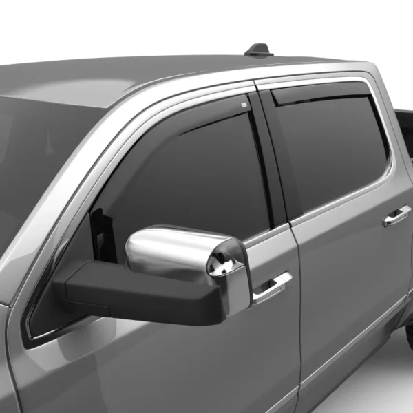 EGR 2019 Dodge Ram 1500 Crew Cab SlimLine In-Channel WindowVisors Set of 4 - Matte Black - Image 3