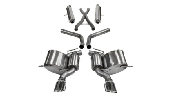 CORSA 14466 Sport Cat-Back Polished Tips for 12-21 Jeep Grand Cherokee SRT8 6.4L & SRT 392 HEMI