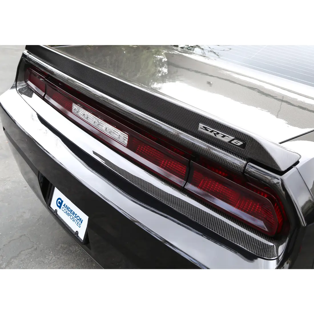 Anderson Composites 2008-2014 Challenger Carbon Fiber Upper Tail Light Surround - Image 3