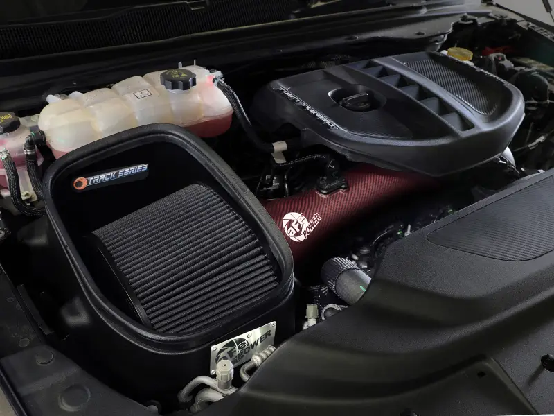 aFe 2025+ Dodge Ram 1500 RHO Track Series Red Kevlar Cold Air Intake System w/ Blk Pro 5R Filter - Image 3